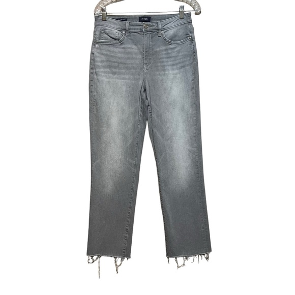 NYDJ Relaxed Straight Leg Lift x Tuck Jeans in Grey Size 4 - Picture 5 of 11